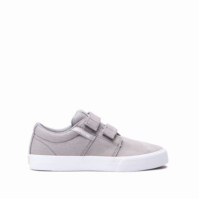 Gyerek Supra STACKS II VULC VELCRO Tornacipő HU123589 Szürke